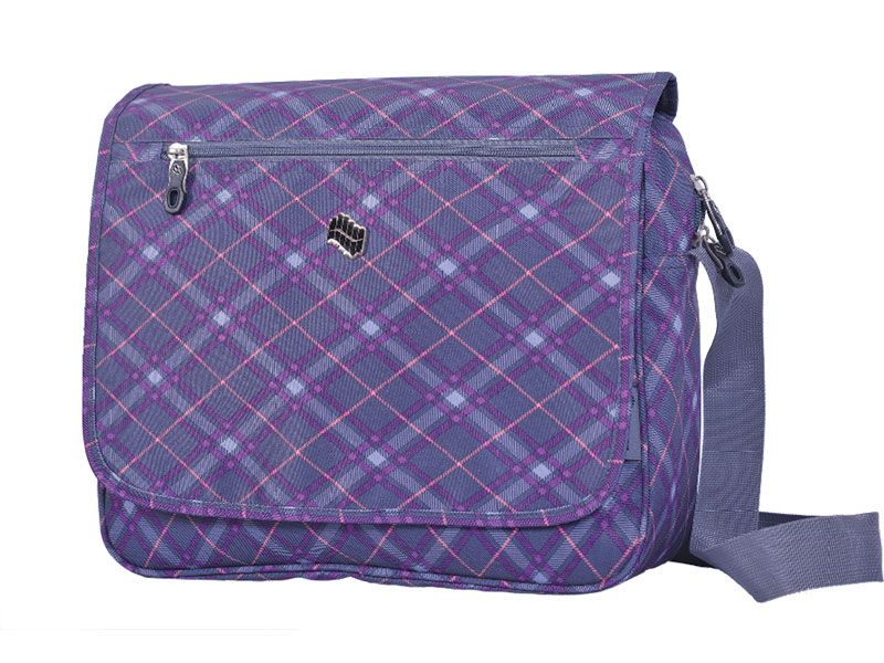 TORBA NA RAME PULSE VIOLET PLAID