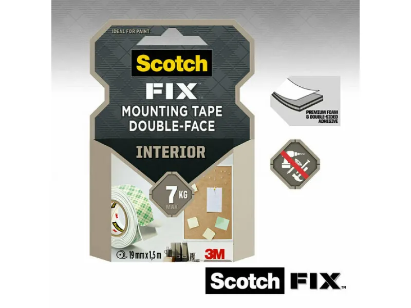 Traka za montažu Scotch INTERIOR, 19mm x1,5m Scotch 