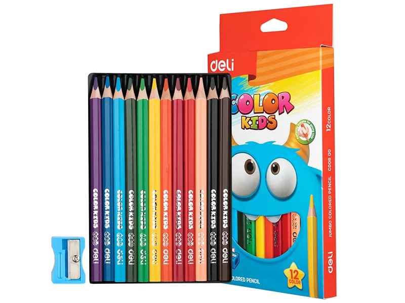 DRVENE BOJICE JUMBO DELI TROUGAONE 1/12