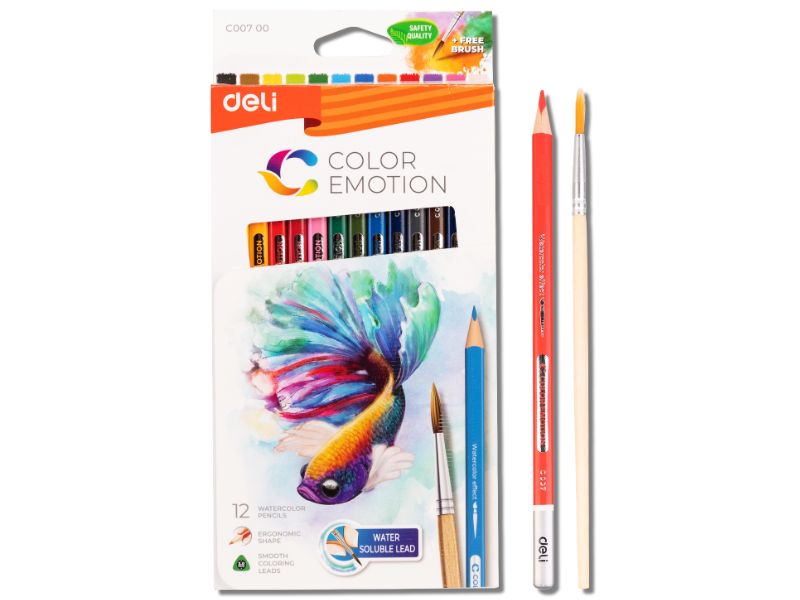 DRVENE BOJICE DELI "COLOR EMOTION" AKVAREL 1/12