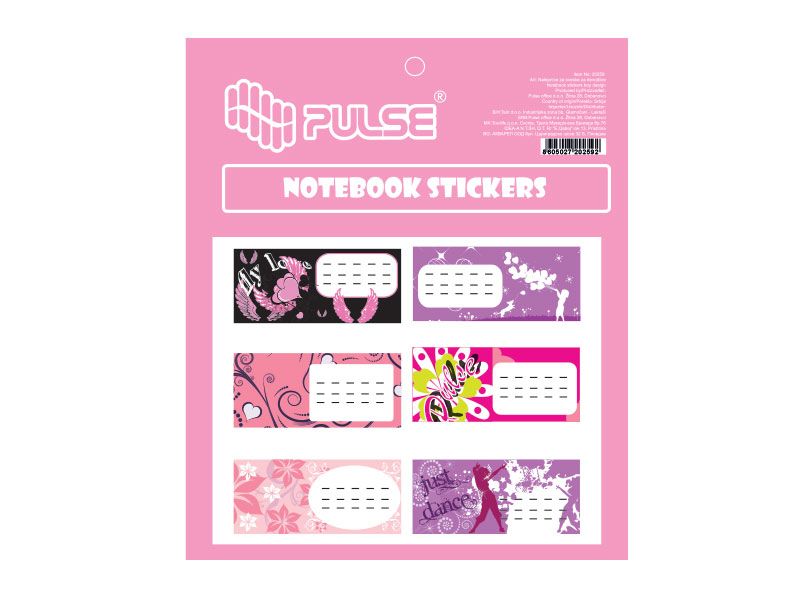 NALEPNICE ZA SVESKE PULSE 30/1 ŽENSKE