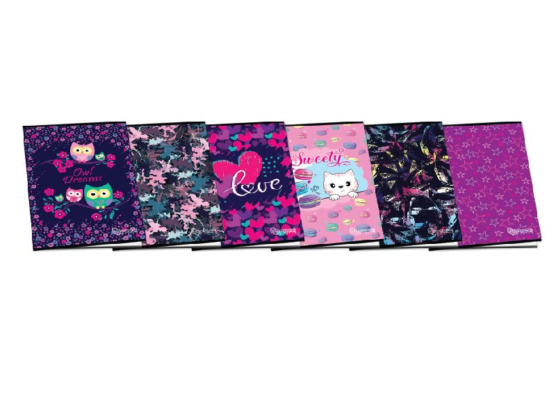 SVESKA PULSE A4 52L KOCKA ŽENSKA 