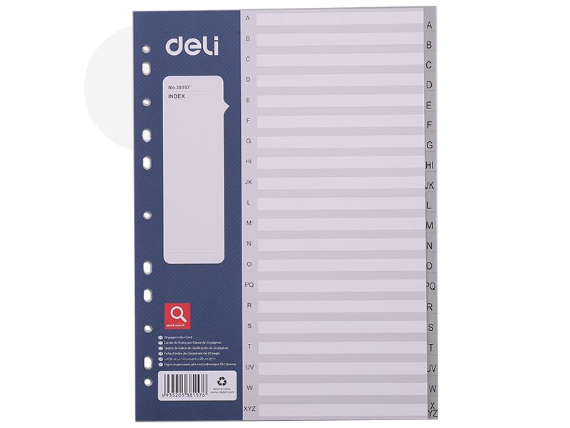 PREGRADNI INDEX DELI PP SLOVA A-Z - A4