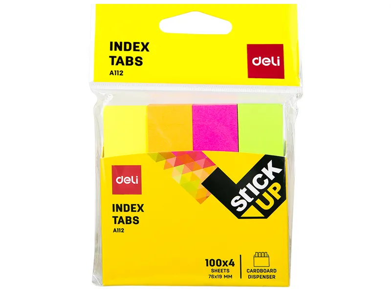 STIKERI DELI ZA INDEKSIRANJE 76x19 - 100*4 LISTA