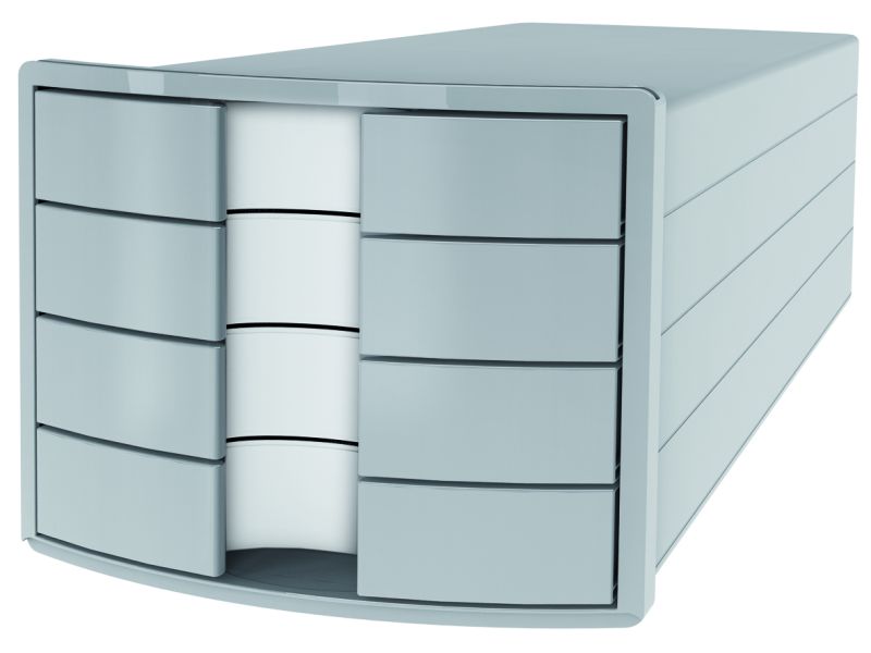 Police za dokumentaciju sa fiokama IMPULS 2.0, 4 fioke Han siva