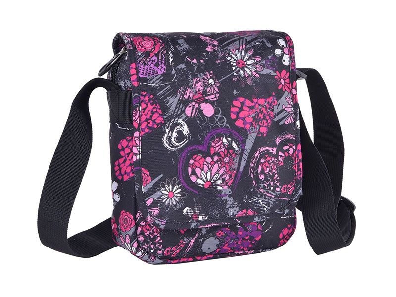 TORBICA PULSE CITY BLACK FLOWER 121441