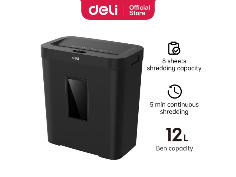 UNIŠTIVAČ PAPIRA DELI 8 lista, 12 litara, 5 minuta ET021