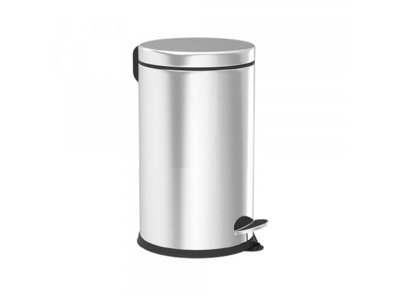 Kanta za otpatke sa pedalom INOX 12 litara (visina 370mm, prečnik 250mm)