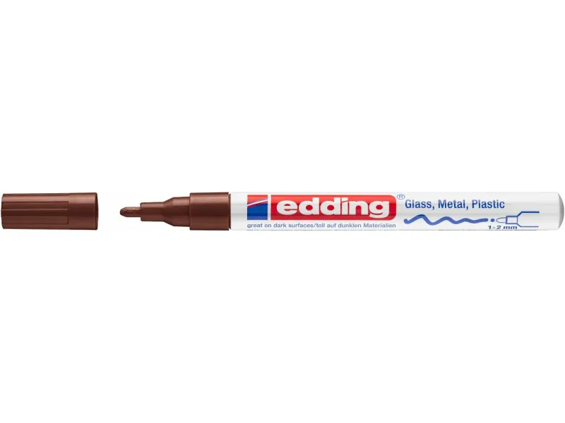 Paint marker E-751 1-2mm Edding braon