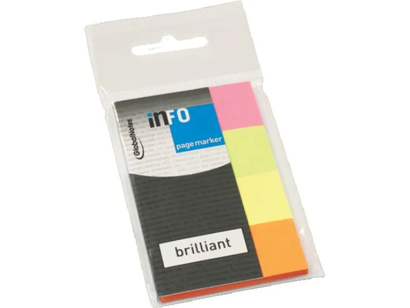 Page Marker Brilliant, 20x50mm, 4x40 listića  Info Notes 