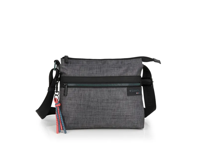 Torba na rame ženska 24x19x9 cm Shani Gabol siva