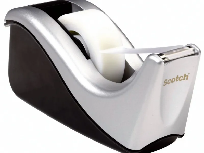Stalak za lepljivu traku Scotch C60ST + 1x Magic tape Scotch srebrno-crno