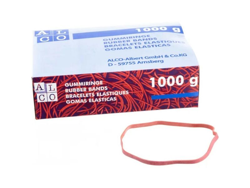 Gumice 6mm o200mm, 1kg u kutiji Alco 