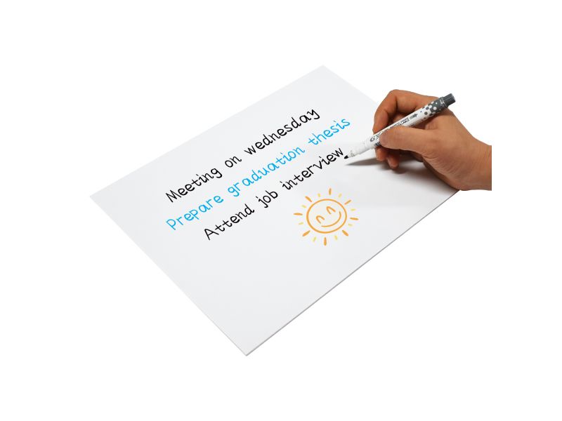 Whiteboard folija A4 samolepljiva, removable O+CO 