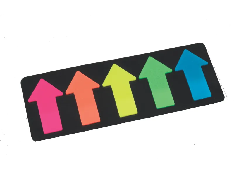 Page Marker šira strelica 25x45 mm, 5 boja brilliant, 100 listića Info Notes 