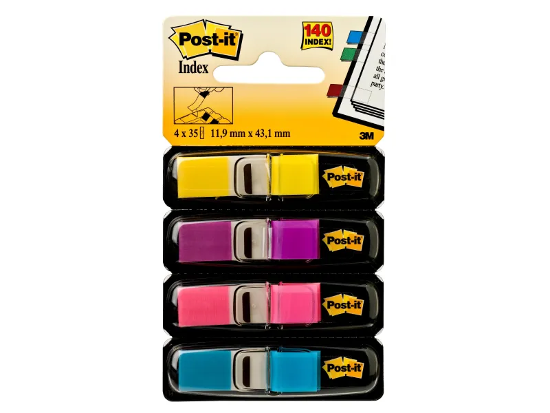 Post-it index 683-4AB Fluo, 35 listića x 4 boje 3M 