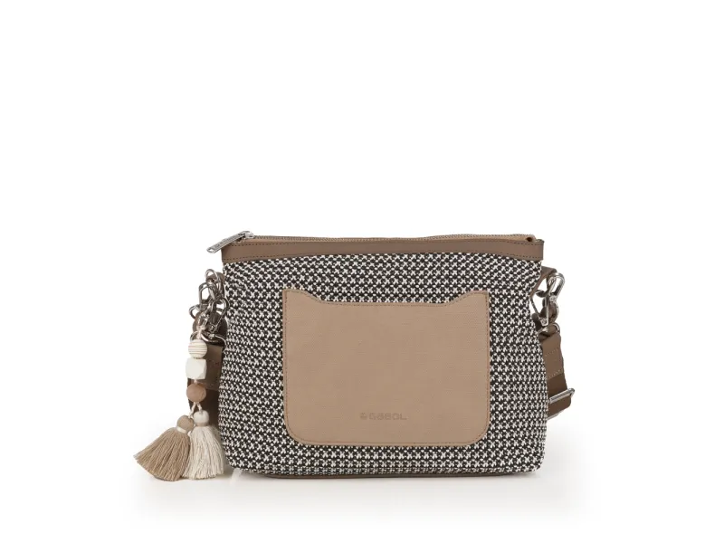 Torba na rame ženska 24x19x9 cm Dolce Gabol krem