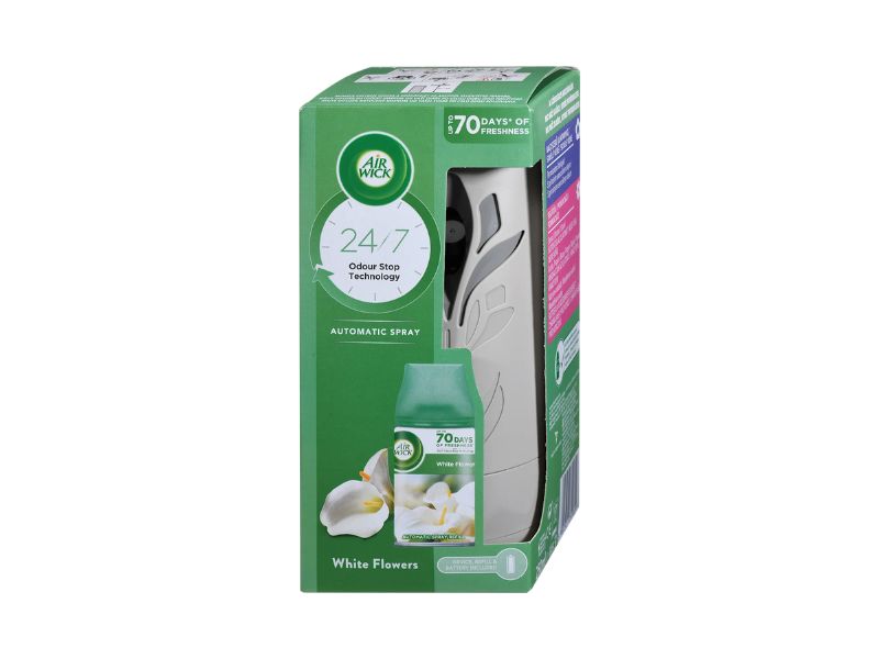 Osveživač prostora AirWick Fresh Matic komplet Belo cveće