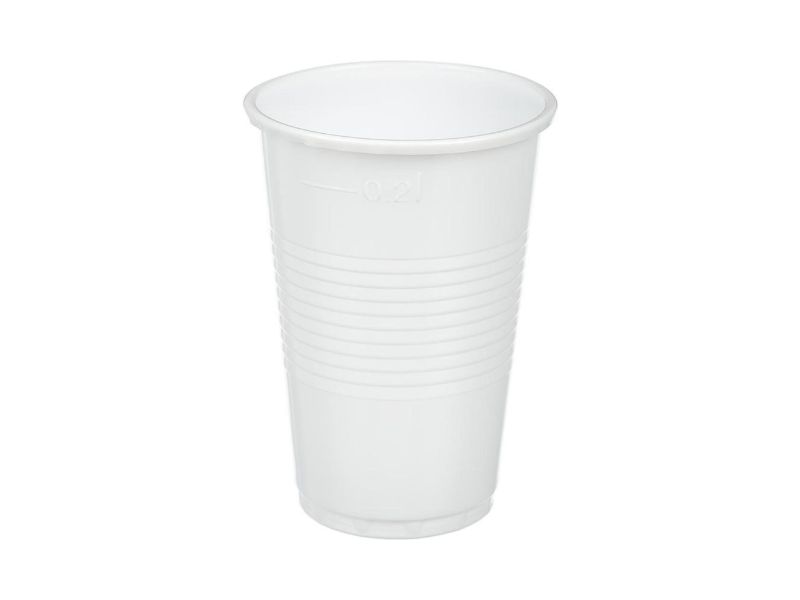 Čaša 200ml PVC bela 1/100
