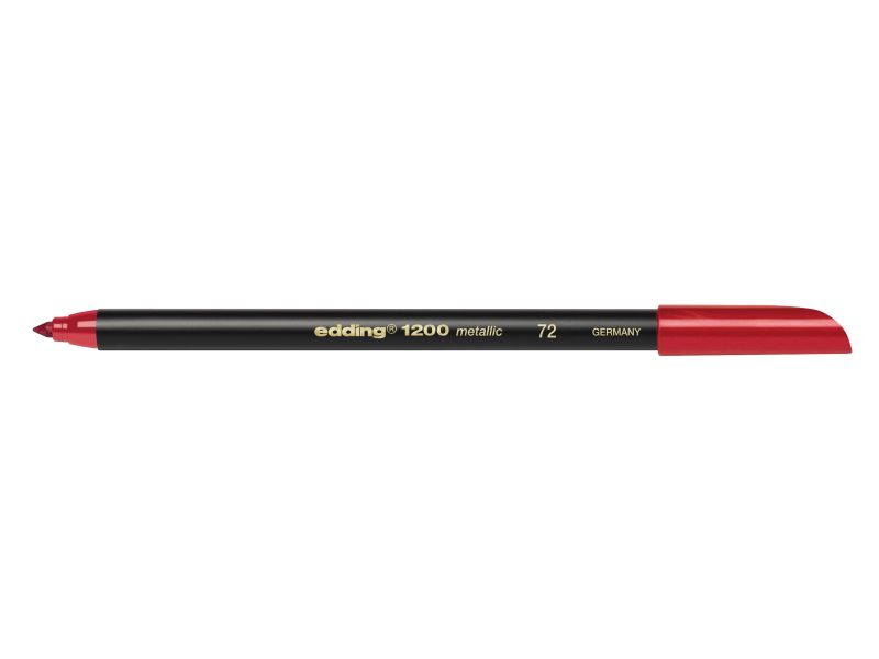 Flomasteri E-1200 1-3mm metalik Edding crvena