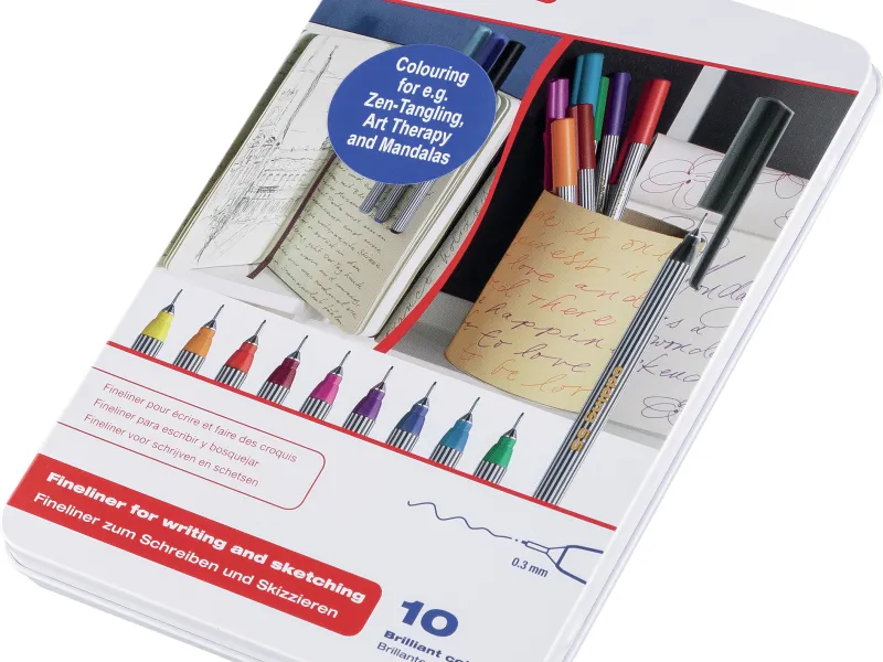 Fineliner E-55 0,3mm SET 1/10 Edding sortirano