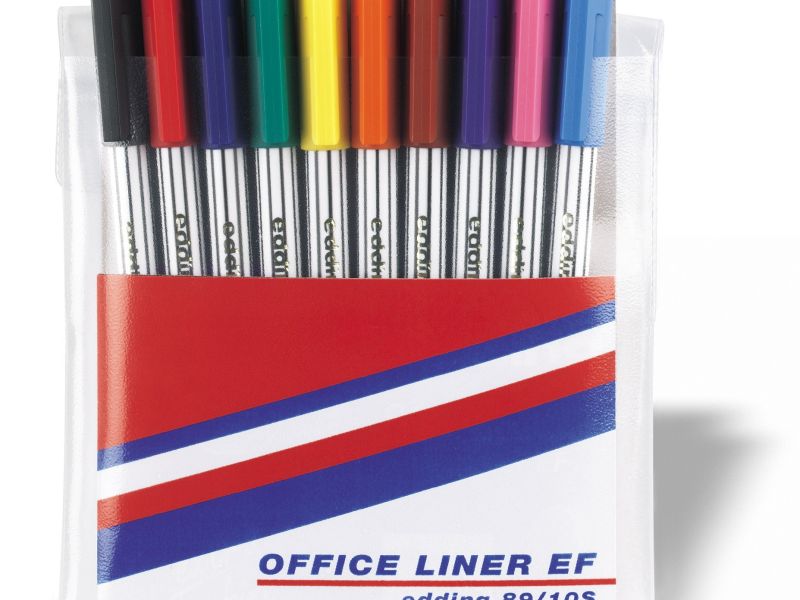 Flomaster E-89 0,3mm, set 1/10 Edding sortirano