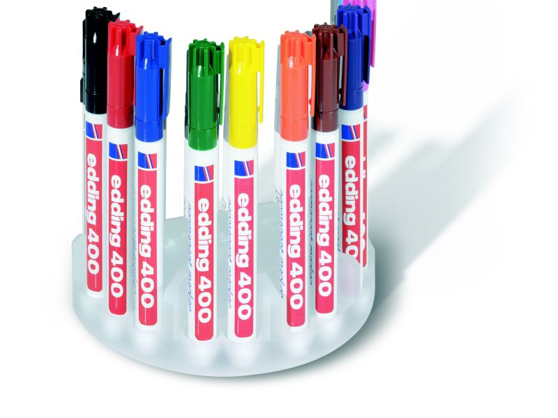 Marker permanent E-400 1mm, set 1/10 Edding sortirano