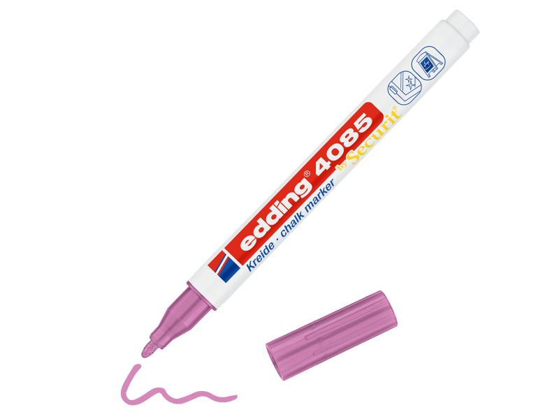 Marker za staklo CHALK MARKER E-4085 1-2mm metalik Edding roze