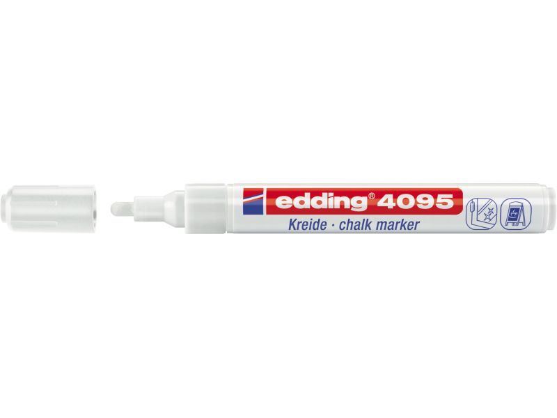Marker za staklo CHALK MARKER E-4095 2-3mm Edding bela