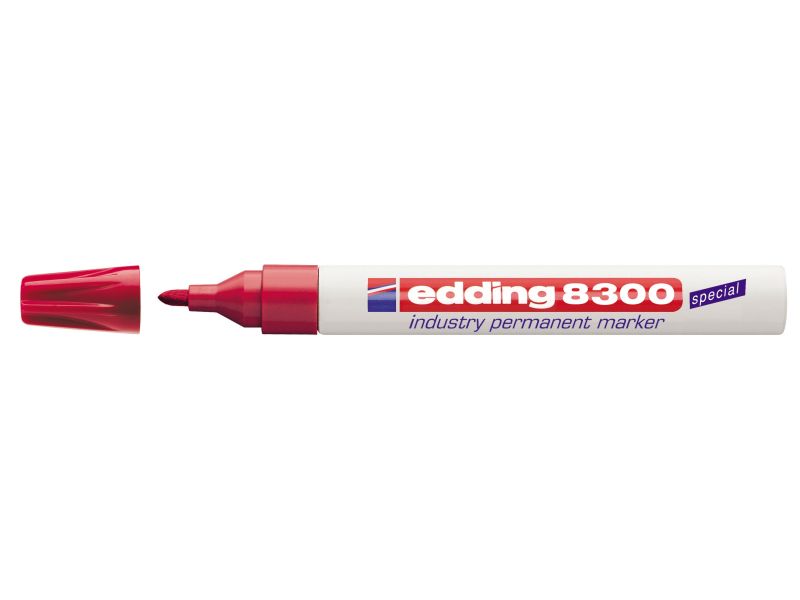 Industrijski permanent marker E-8300 1,5-3mm Edding crvena