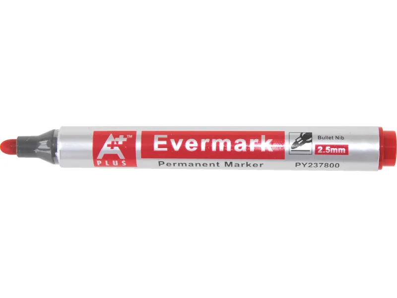 Permanent marker Evermark PY237800 obli vrh 2,5 mm A Plus crvena