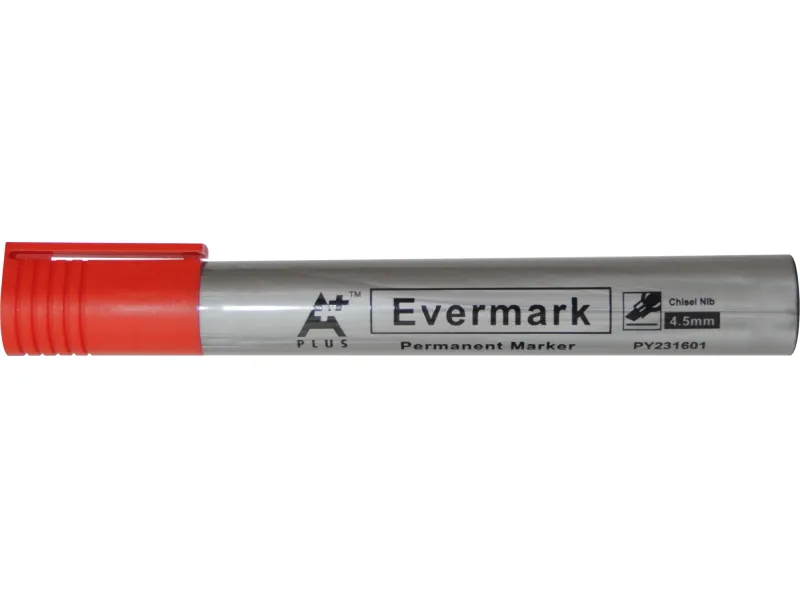Permanent marker sa klipsom PY231601 kosi vrh, 4,5 mm A Plus crvena