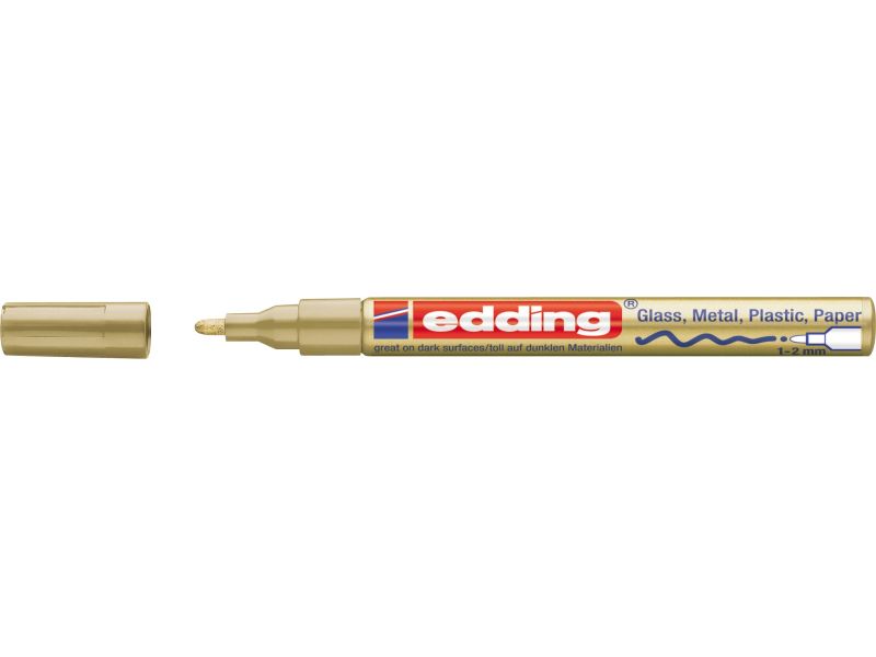 Paint marker E-751 1-2mm Edding zlatna
