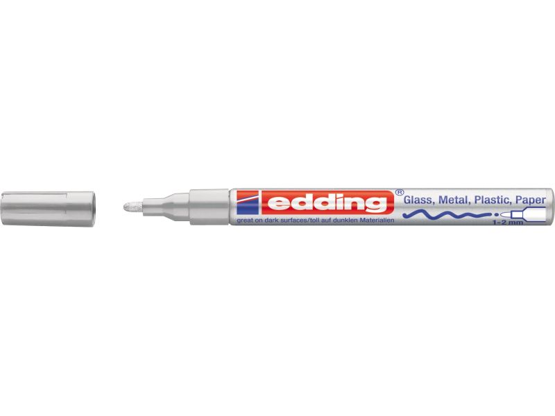 Paint marker E-751 1-2mm Edding srebrna