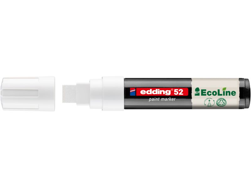 Paint marker E-52 Ecoline Jumbo 4-15mm, na vodenoj bazi Edding bela