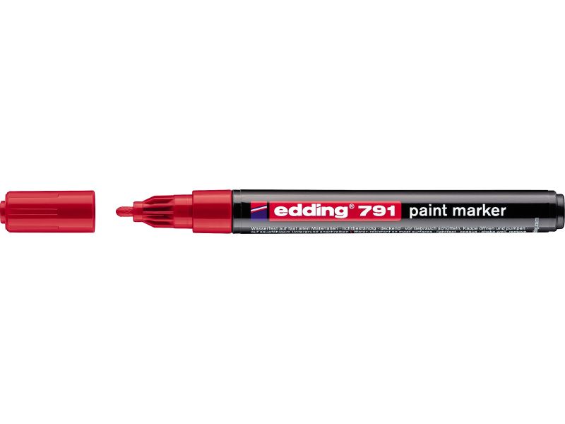 Paint marker E-791 1-2mm Edding crvena