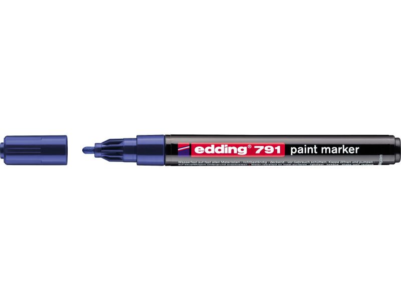 Paint marker E-791 1-2mm Edding plava