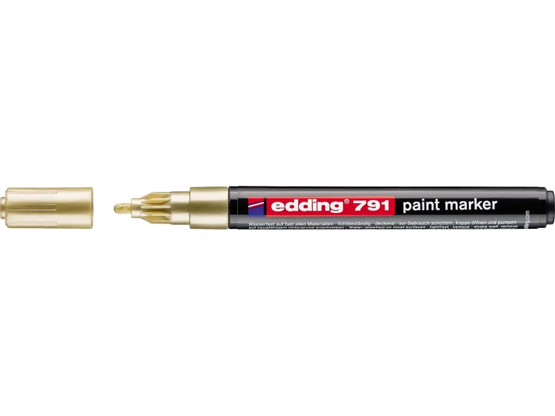 Paint marker E-791 1-2mm Edding zlatna