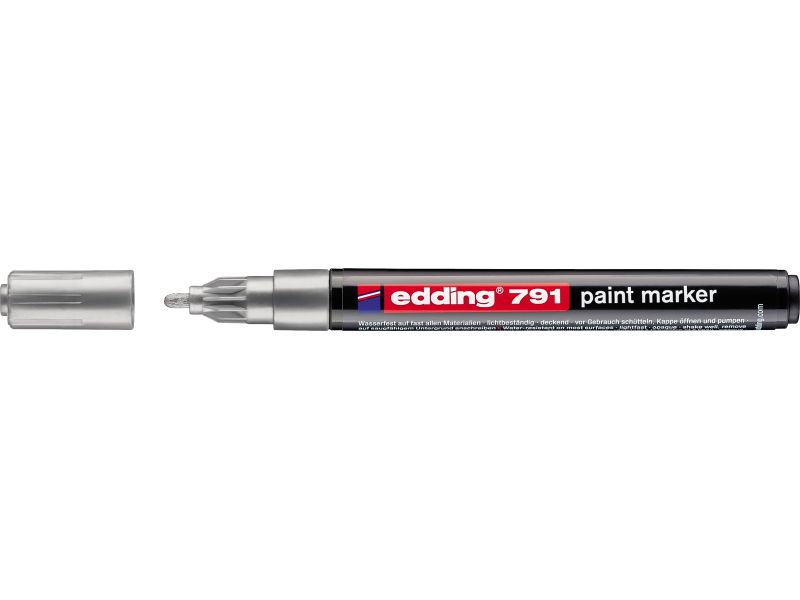 Paint marker E-791 1-2mm Edding srebrna