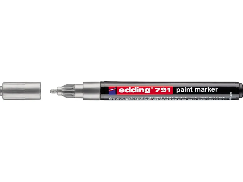 Paint marker E-791 1-2mm Edding srebrna