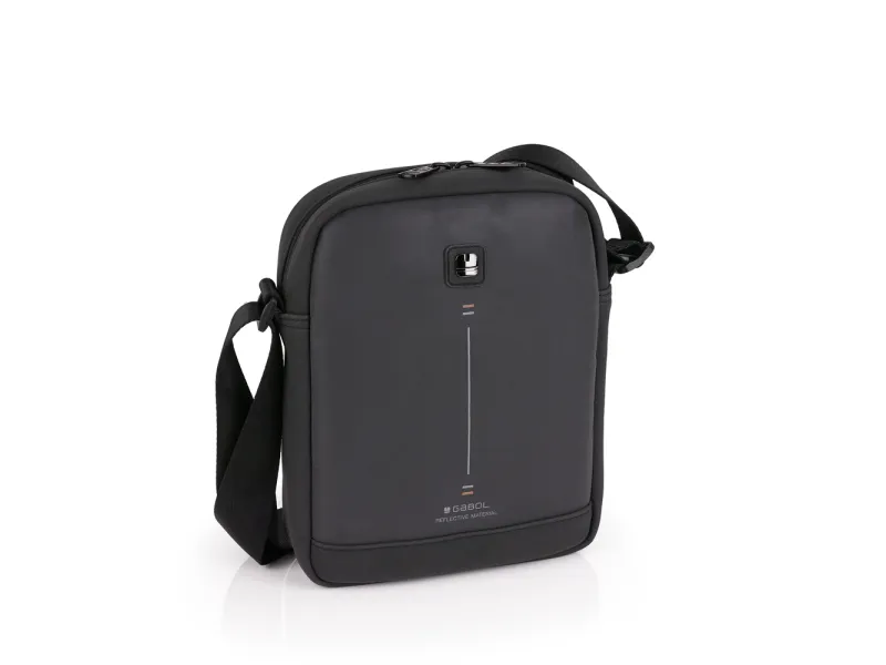 Torbica na rame muška 19x24x7 cm Reflect Gabol siva