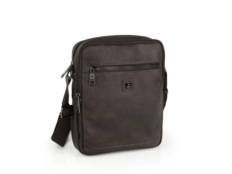 Torba na rame muška 20x25x8 cm Tibet Gabol braon