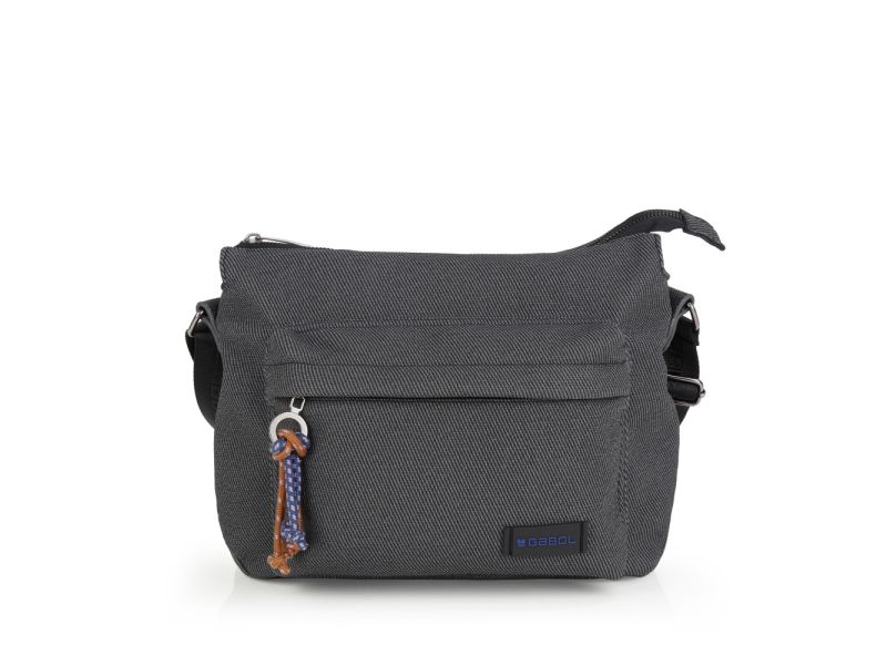 Torba na rame ženska 30x22x9 cm Salma Gabol siva