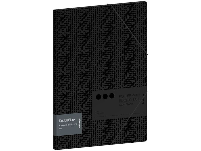 Fascikla PVC sa gumicom Berlingo DoubleBlack 240 x 320 x 15 mm Berlingo crna