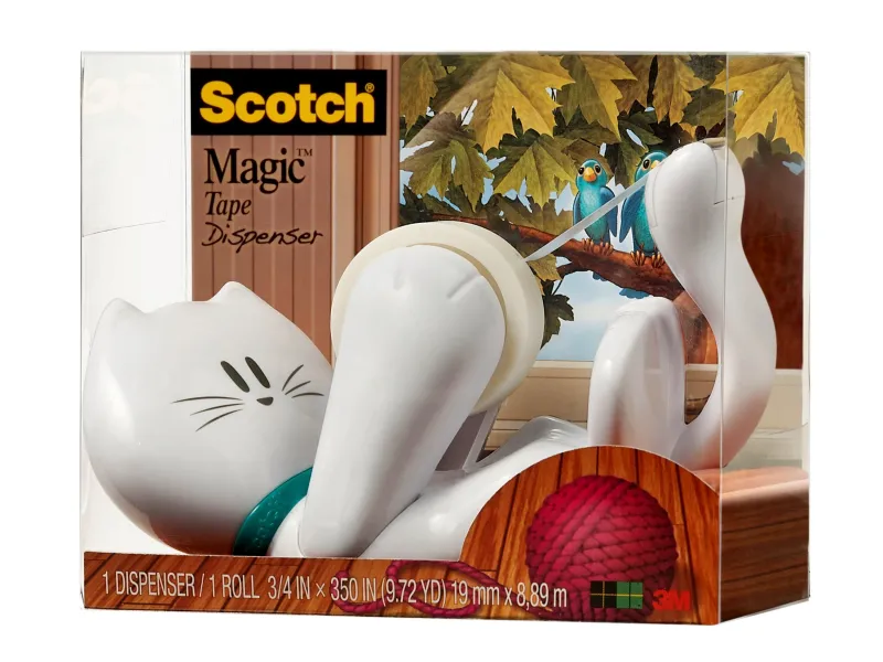 Stalak za lepljivu traku Scotch Kitty+ 1x Magic tape Scotch 