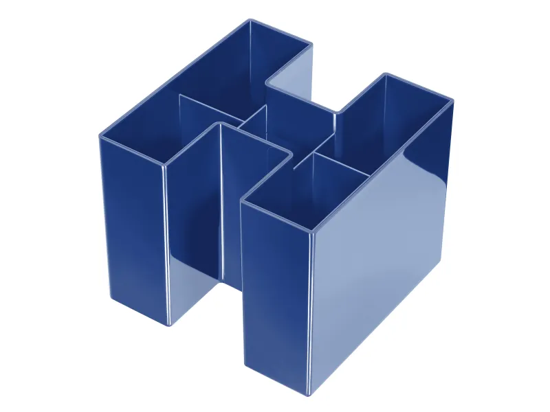 Stoni set BRAVO H standard, 5 odeljaka, uklopivi Han plava