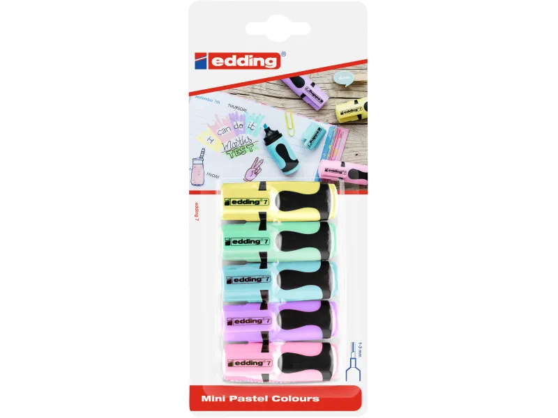 Mini signiri Edding E-7 Pastel u blisteru 1/5 Edding sortirano