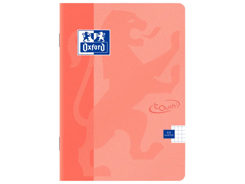 Sveska A5 Oxford soft TP 60 lista Touch Pastel, 90g, optički papir, margine crvena Oxford karo