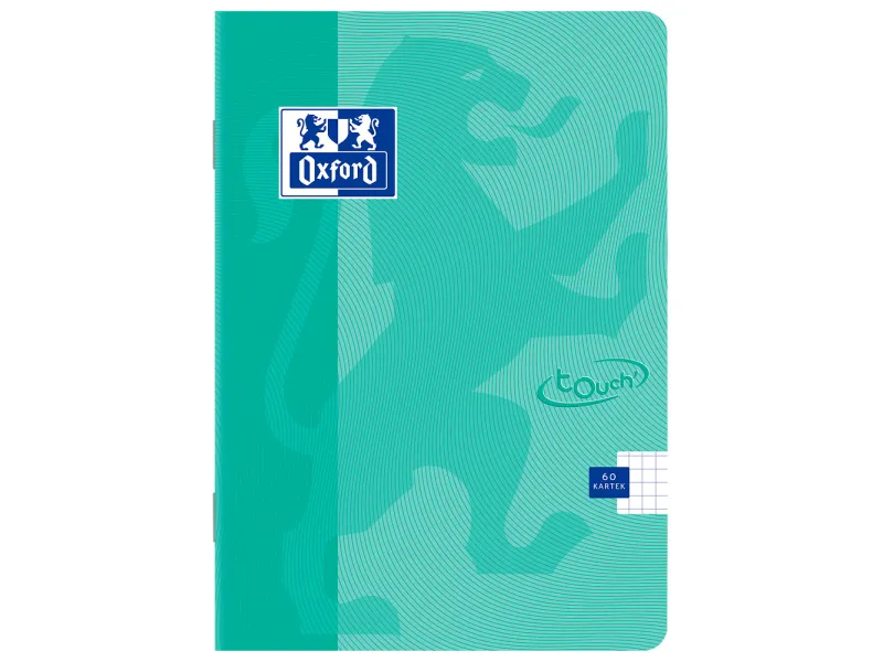 Sveska A5 Oxford soft TP 60 lista Touch Pastel, 90g, optički papir, margine  tirkiz Oxford karo