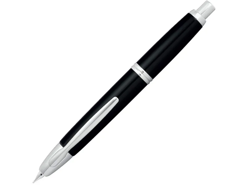 NALIV PERO PILOT CAPLESS BLACK RHODIUM
